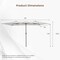 Costway 15FT Double-Sided Patio Market Umbrella Large Crank Handle Vented Outdoor Twin